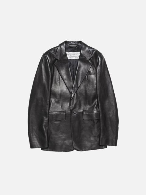 Acne Studios Leather suit jacket - Black