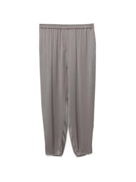 silk tapered trousers