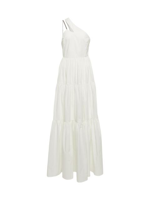 Brunello Cucinelli Embellished one-shoulder maxi dress