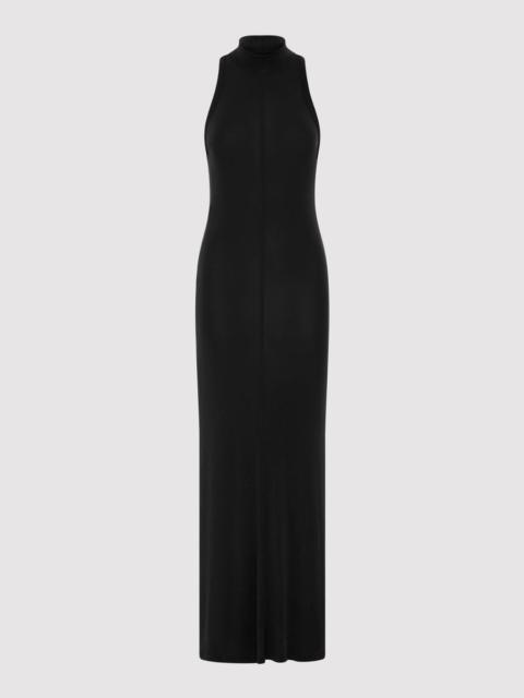 ST. AGNI Racer Back Jersey Maxi Dress - Black