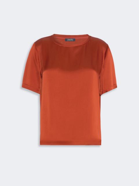 'S Max Mara REBECCA Satin crew-neck blouse - ORANGE