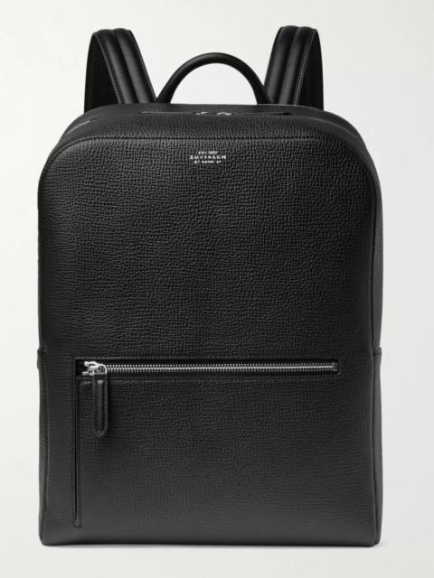 Smythson Ludlow Full-Grain Leather Backpack Black