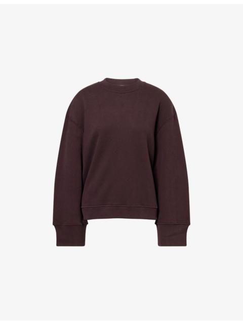 The Frankie Shop Talia Relaxed-Fit Cotton-Blend Sweatshirt