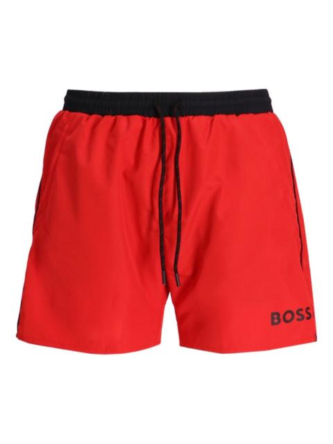 BOSS drawstring swim shorts