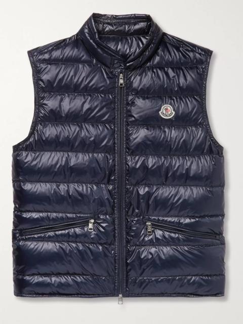 Moncler Slim-Fit Logo-Appliquéd Quilted Shell Down Gilet