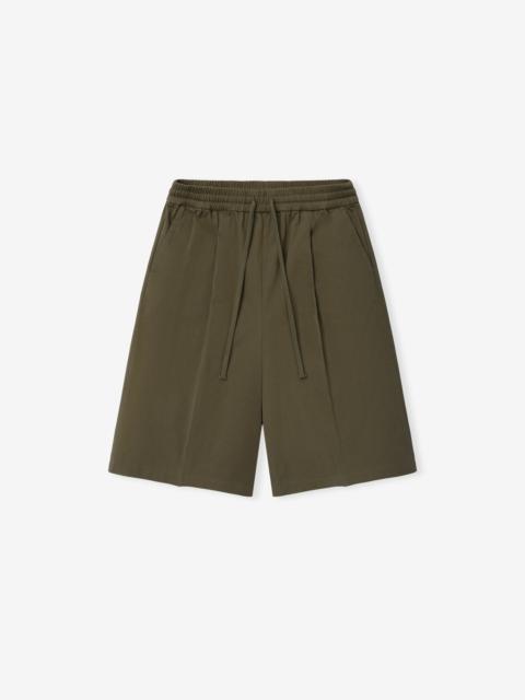 ESSENTIALS Cotton Twill Relaxed Drawstring Short