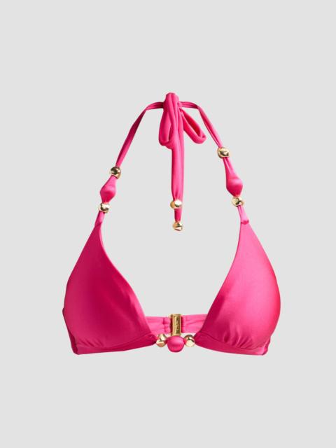 PatBO Women's Aurora Halter Bikini Top - Pink