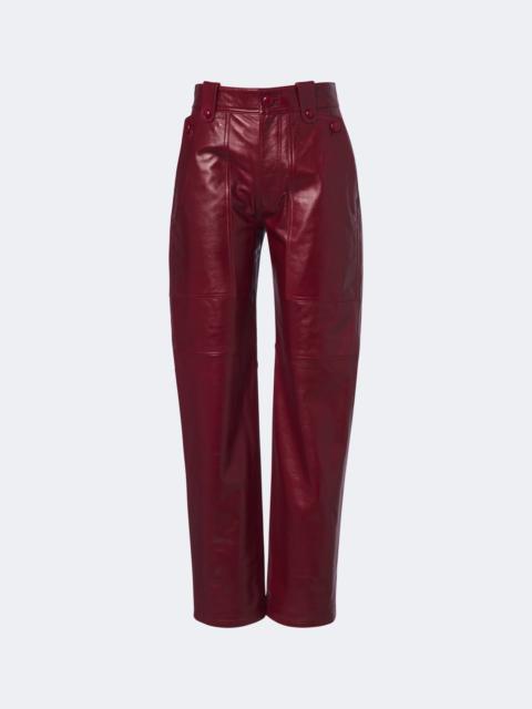 Isabel Marant Valka leather straight pants