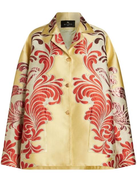 Etro jacquard single-breasted jacket