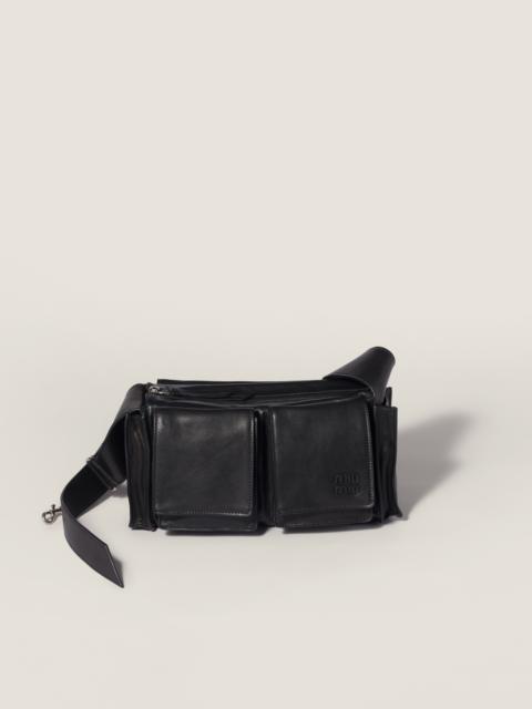 Miu Miu Utilitaire nappa leather shoulder bag