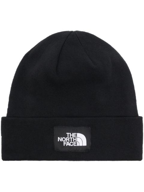 The North Face logo-patch ribbed beanie