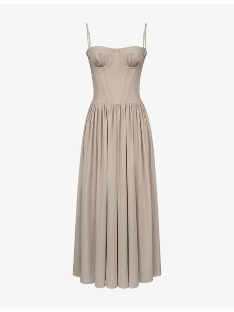 House of CB Rona Corset Cotton Maxi Dress