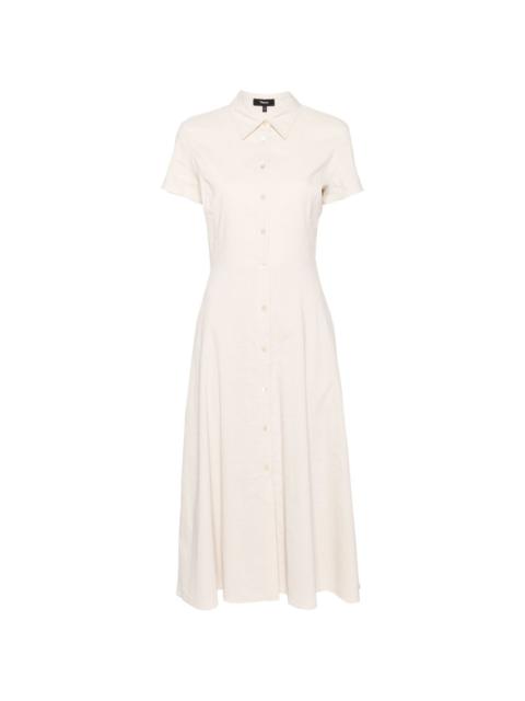 short-sleeves midi shirt dress