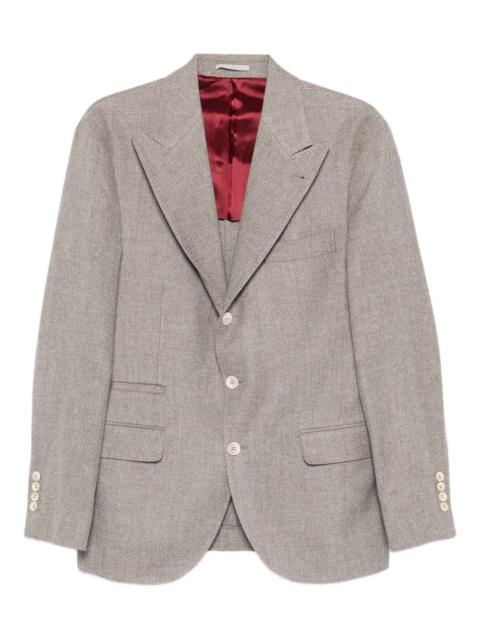 Brunello Cucinelli three-button wool blazer