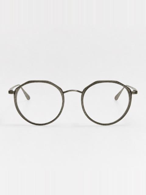LINDA FARROW Cesar Optical in Antique Silver