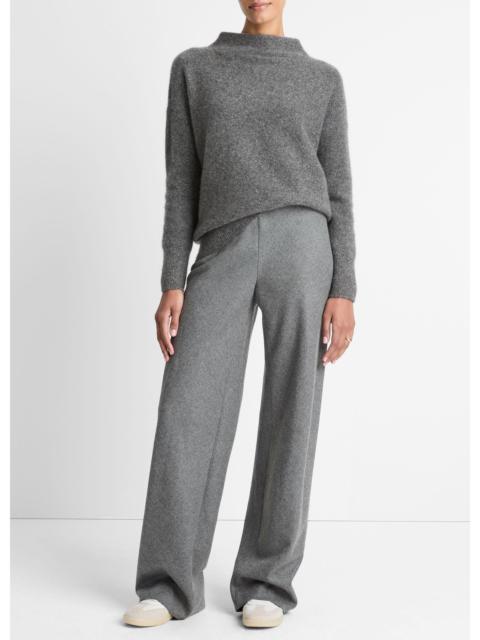 Vince Italian Wool-Blend High-Waist Bias Pant