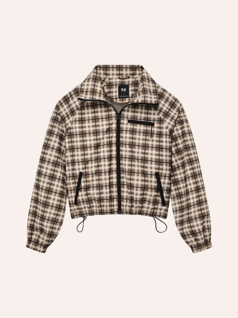 P.E NATION TREK JACKET IN CHECK