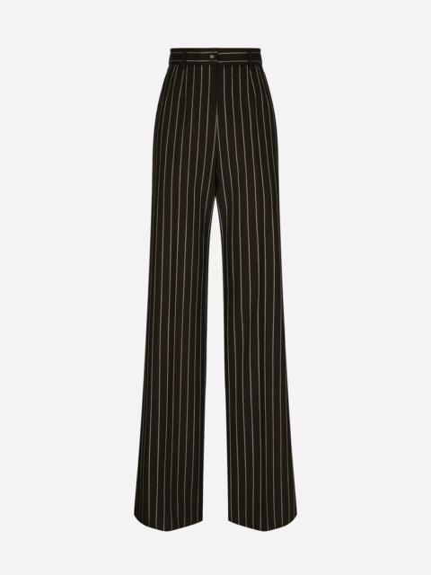 【関税＆送料込み】Dolce & Gabbana Flare Pant Dolce & Gabbana High Waist Flare Pant | forward | REVERSIBLE