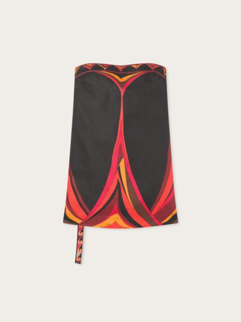 PUCCI FARI PRINT COTTON AND LINEN DRESS