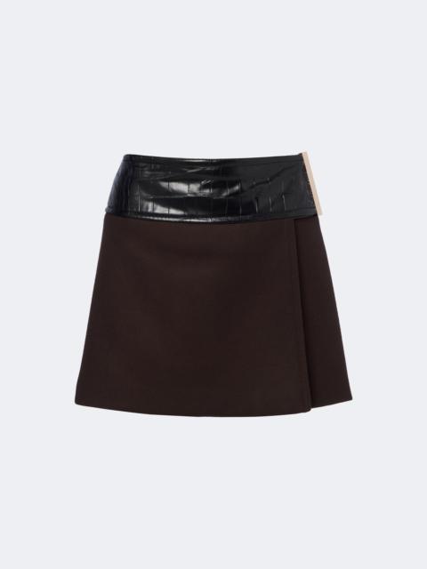 Sportmax Virgin wool wrap skirt