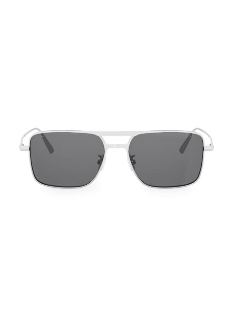 Dior Men's DiorBlackSuit S17U 56MM Sunglasses - Shiny Palladium