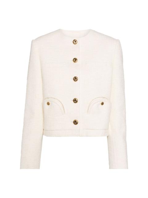 BLAZÉ MILANO collarless tweed jacket