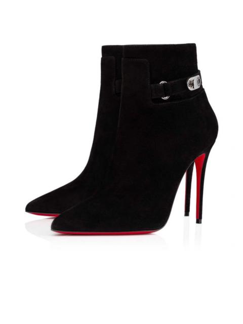 Christian Louboutin Kate Perforated Red Sole Ankle Booties, Black, Women's, 40eu, Boots Ankle Boots & Booties