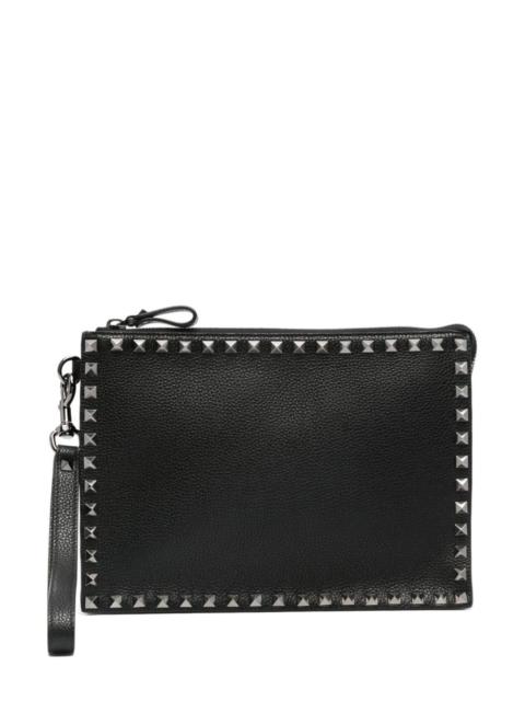 Rockstud leather pouch