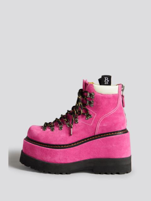 R13 TRAILBLAZER HIKING BOOT - PINK SUEDE