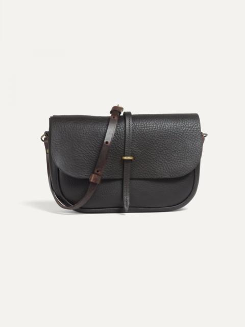 Bleu de Chauffe PASTICHE POSTMAN BAG / HANDBAG - DARK BROWN