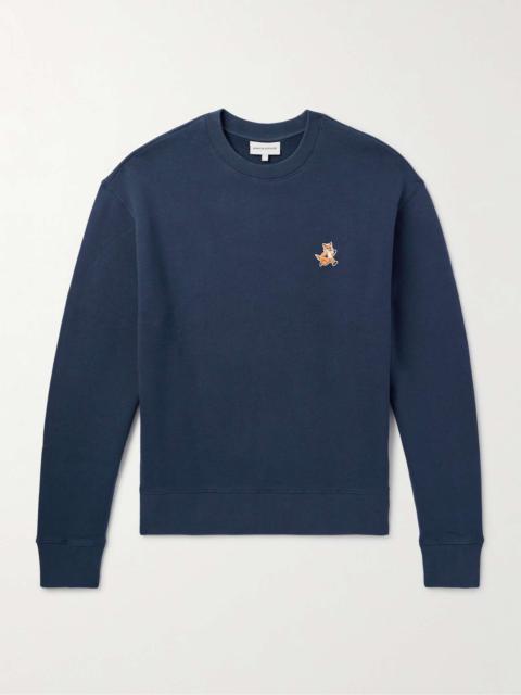 Speedy Fox Logo-Appliquéd Cotton-Jersey Sweatshirt
