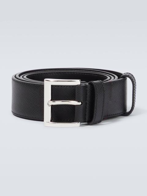 Prada Logo Saffiano leather belt