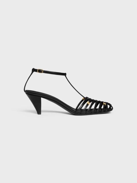 CELINE CELINE CAGE - STRAPPY SANDAL IN GOATSKIN