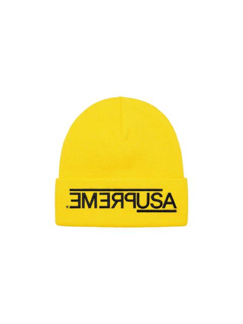 Supreme USA Beanie 'Yellow'