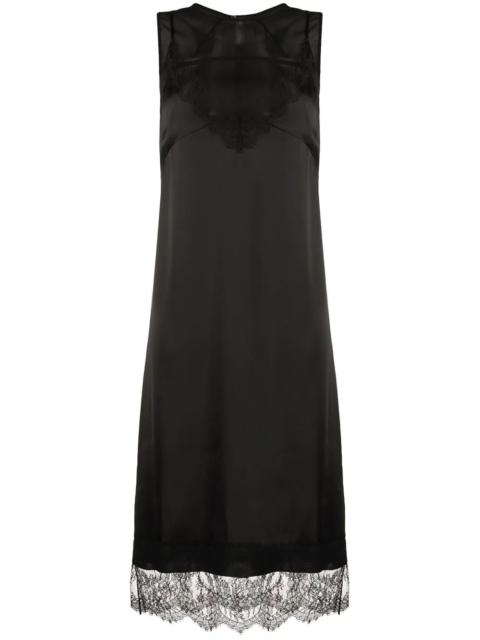N°21 lace-trim sleeveless dress