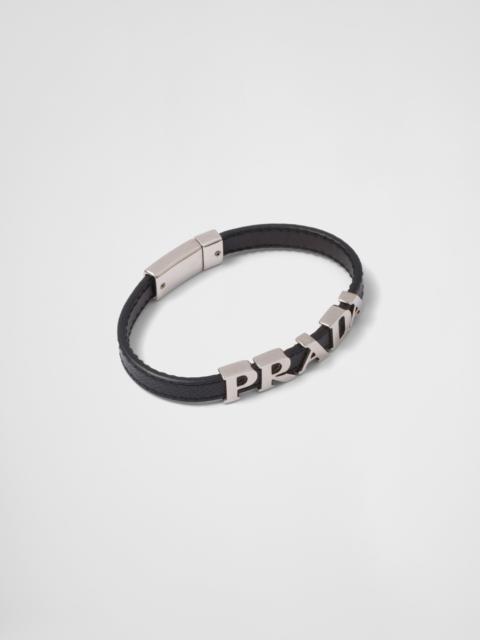 Prada Saffiano Leather Bracelet