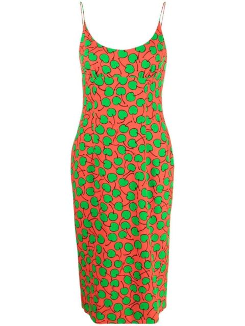 graphic-print midi dress