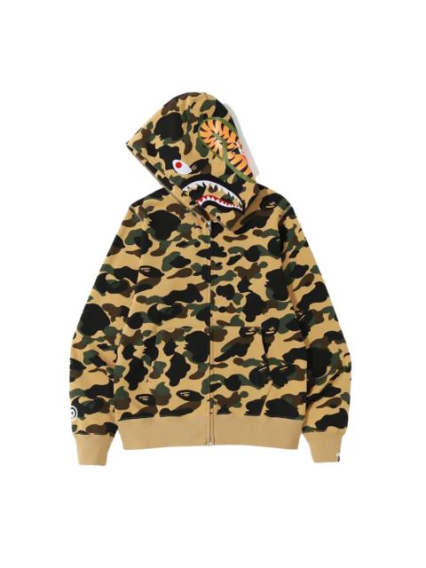A BATHING APE® 1st Camo Shark Full Zip Hoodie 'Yellow' "YELLOW"