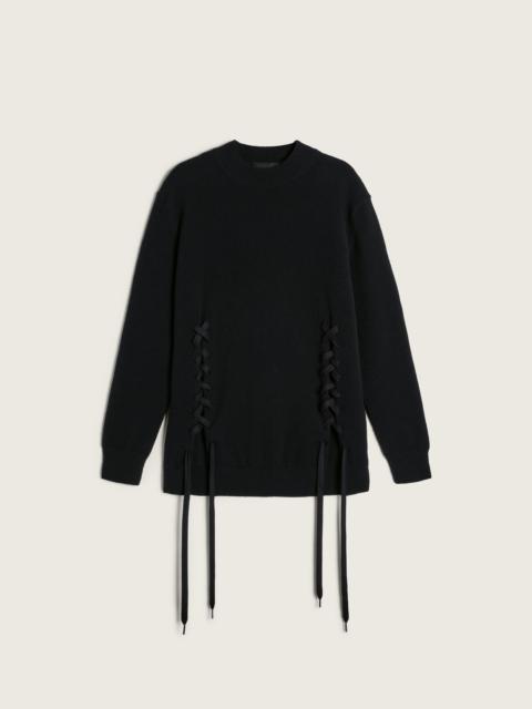 Simone Rocha Merino Lace Up Hem Jumper