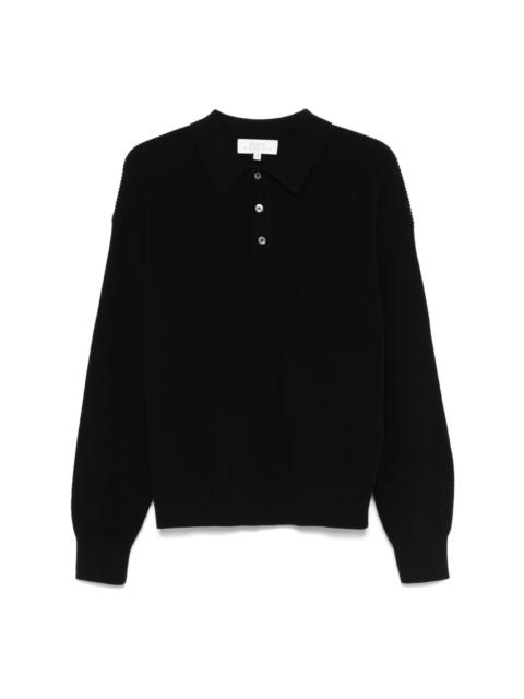 Studio Nicholson ribbed-knit polo shirt