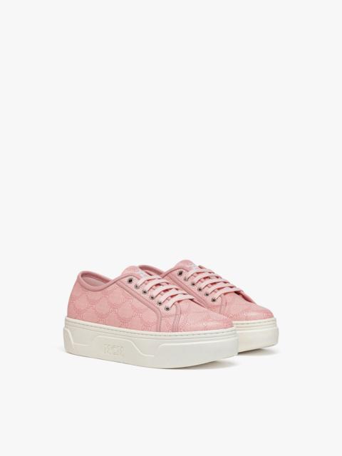 MCM Skyward Platform Sneakers in Lauretos