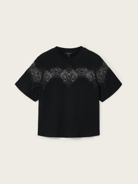 ALLSAINTS LISA LACE AMELIE T-SHIRT