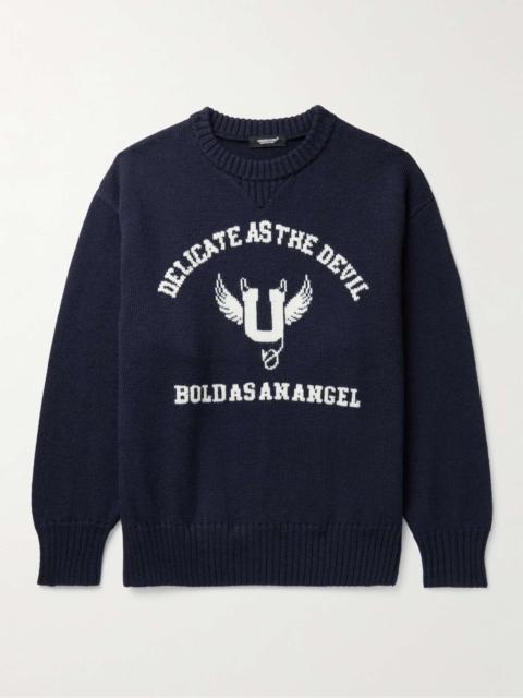 Jacquard-Knit Wool Sweater