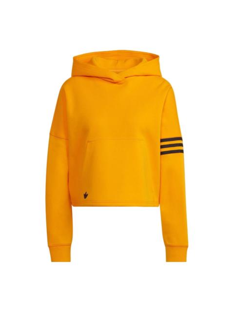 adidas (WMNS) adidas Adicolor Neuclassics Hoodie 'Yellow' HT8846