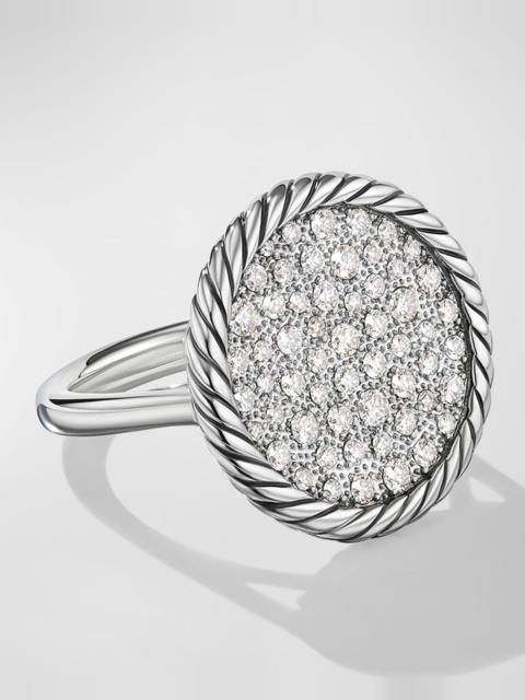 DAVID YURMAN Elements Ring with Diamonds in Silver, 21.2mm