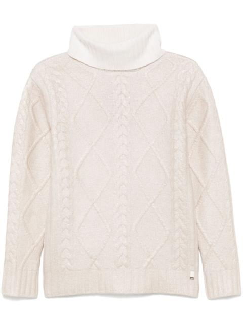 Herno lamé-effect sweater