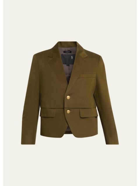 R13 Pleated Boyfriend Blazer