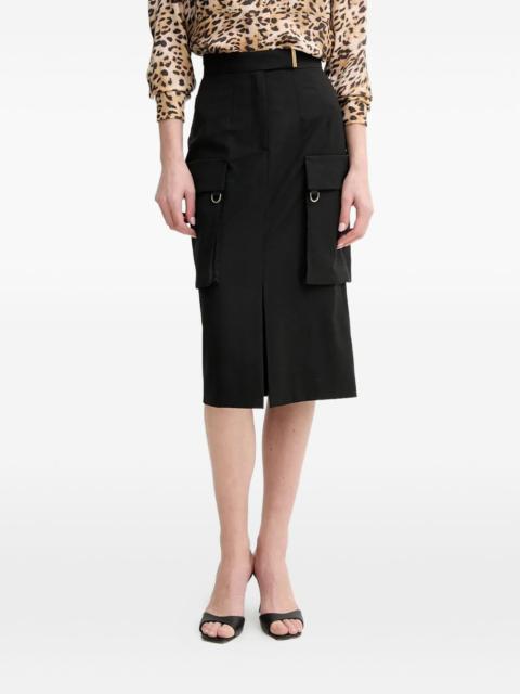 GUESS USA flap-pocket midi skirt