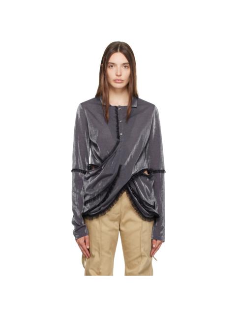 Kiko Kostadinov Purple Tallchief Blouse