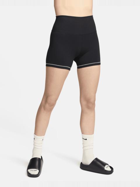 Nike Women's One Rib High-Waisted 5" Biker Shorts